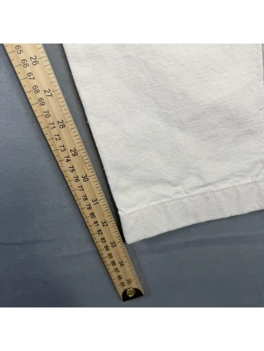 J.Crew 484 Chino Pants Mens 30x34 Soft White Eggshell Slim Straight Leg Cotton